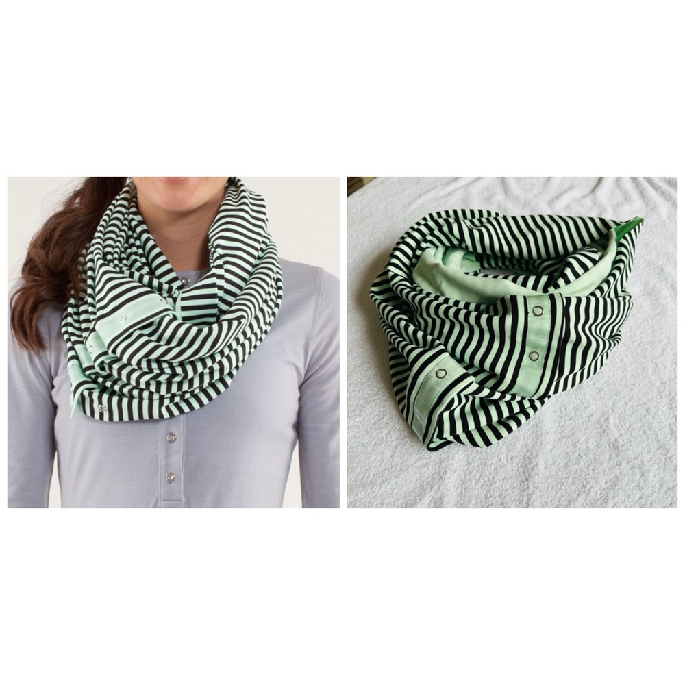 lululemon athletica Vinyasa Scarf Rulu
Classic Stripe Mint Moment Black